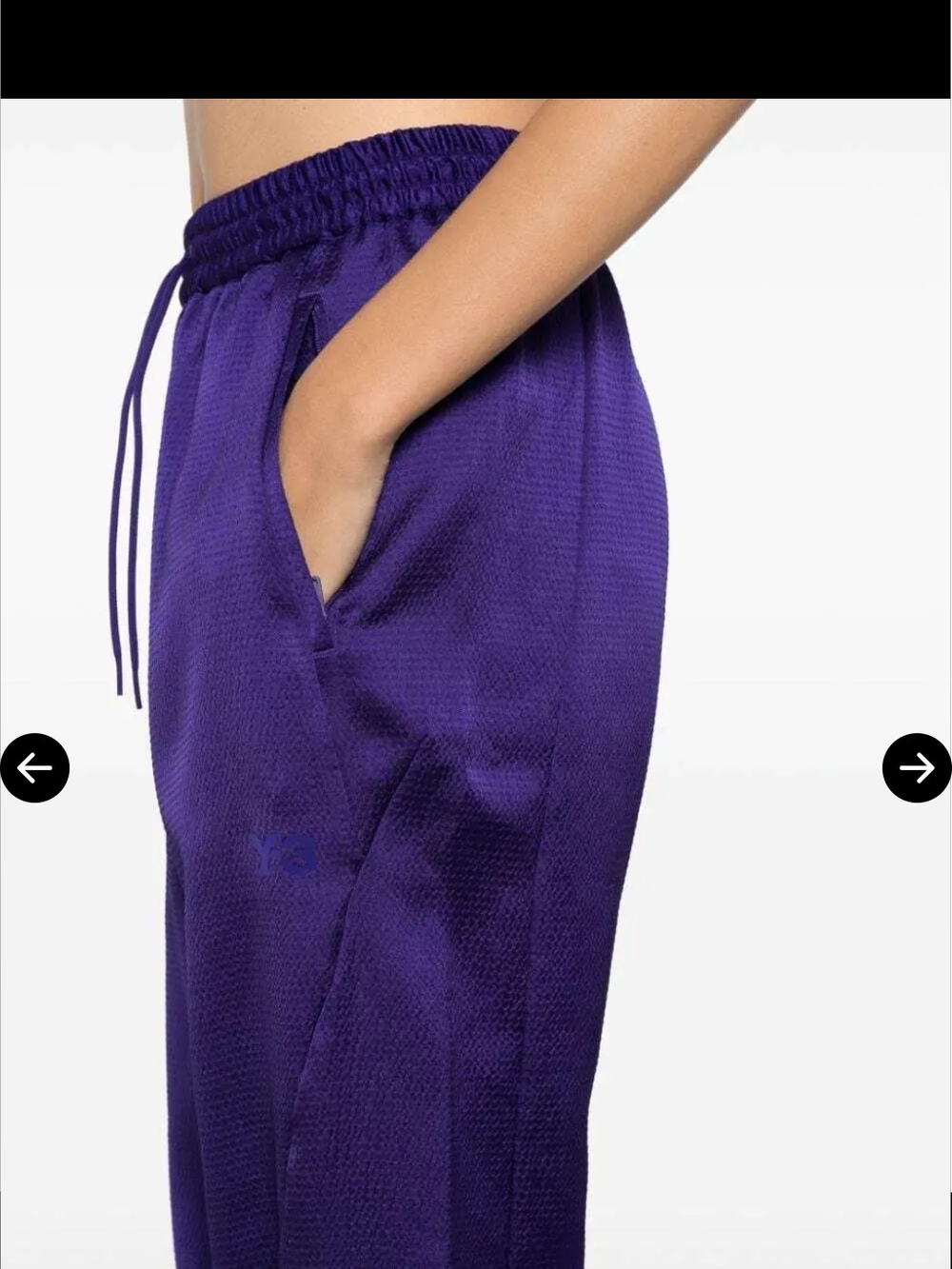 NWT Y-3 Logo Print Purple Track Pants - Picture 3 of 11